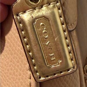 Coach Tan/Gold Hardware Leather Bag